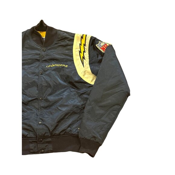 Vintage Rare 80s Starter San Diego Chargers NFL Satin Bomber Jacket Men's Medium - Picture 4 of 8